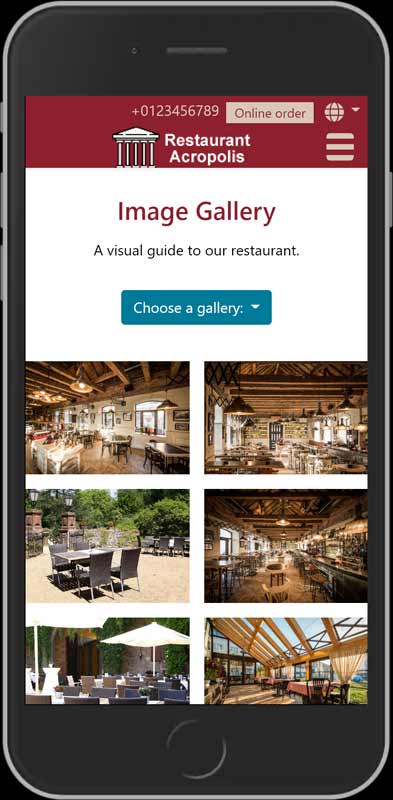 Website for Restaurant