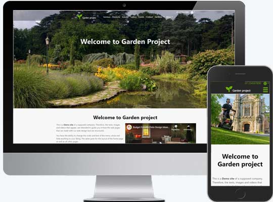 Webdesign für Gärtnerei & Landschaftsbau