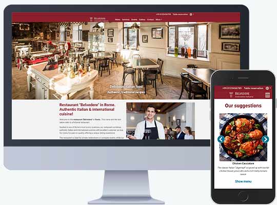 Webseiten für Restaurants & Gastronomie